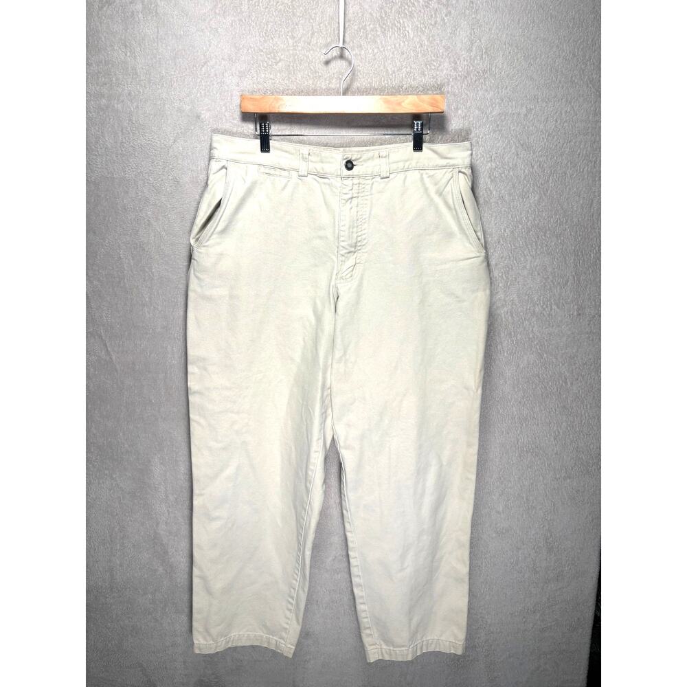 Patagonia Khaki Chino Pants Tan Beige Mens Size 38 100% Cotton - Picture 1 of 9